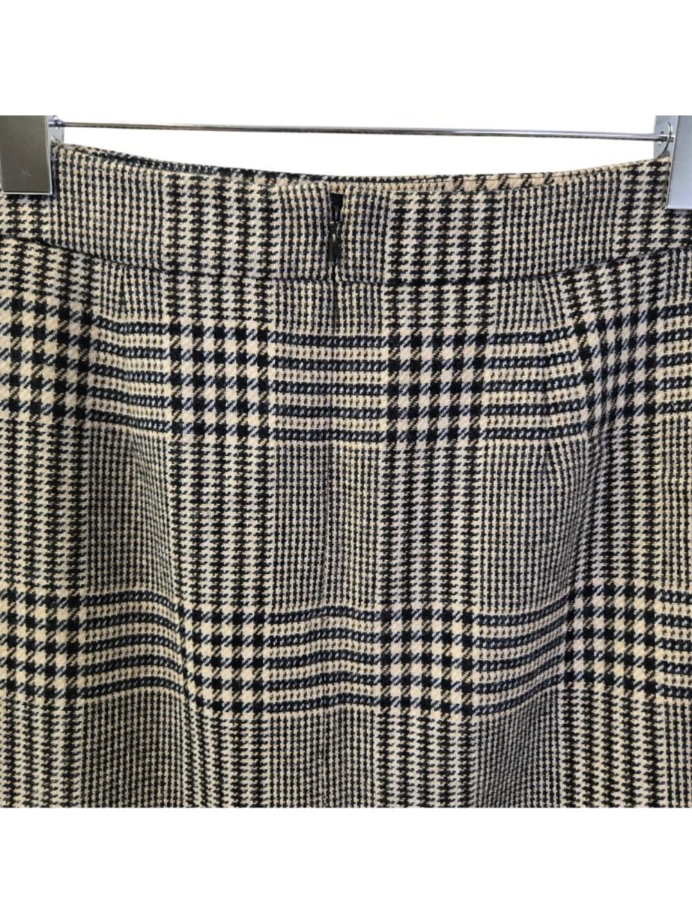 Brooks Brothers 100% Merino Lambswool Glen Plaid Pencil Skirt Size 4P - Picture 5 of 7